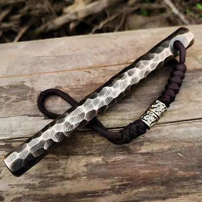 Titanium Impact Pry Bar | Hand-Hammered Texture