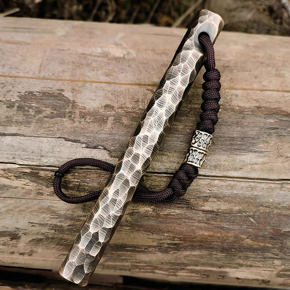 Titanium Impact Pry Bar | Hand-Hammered Texture