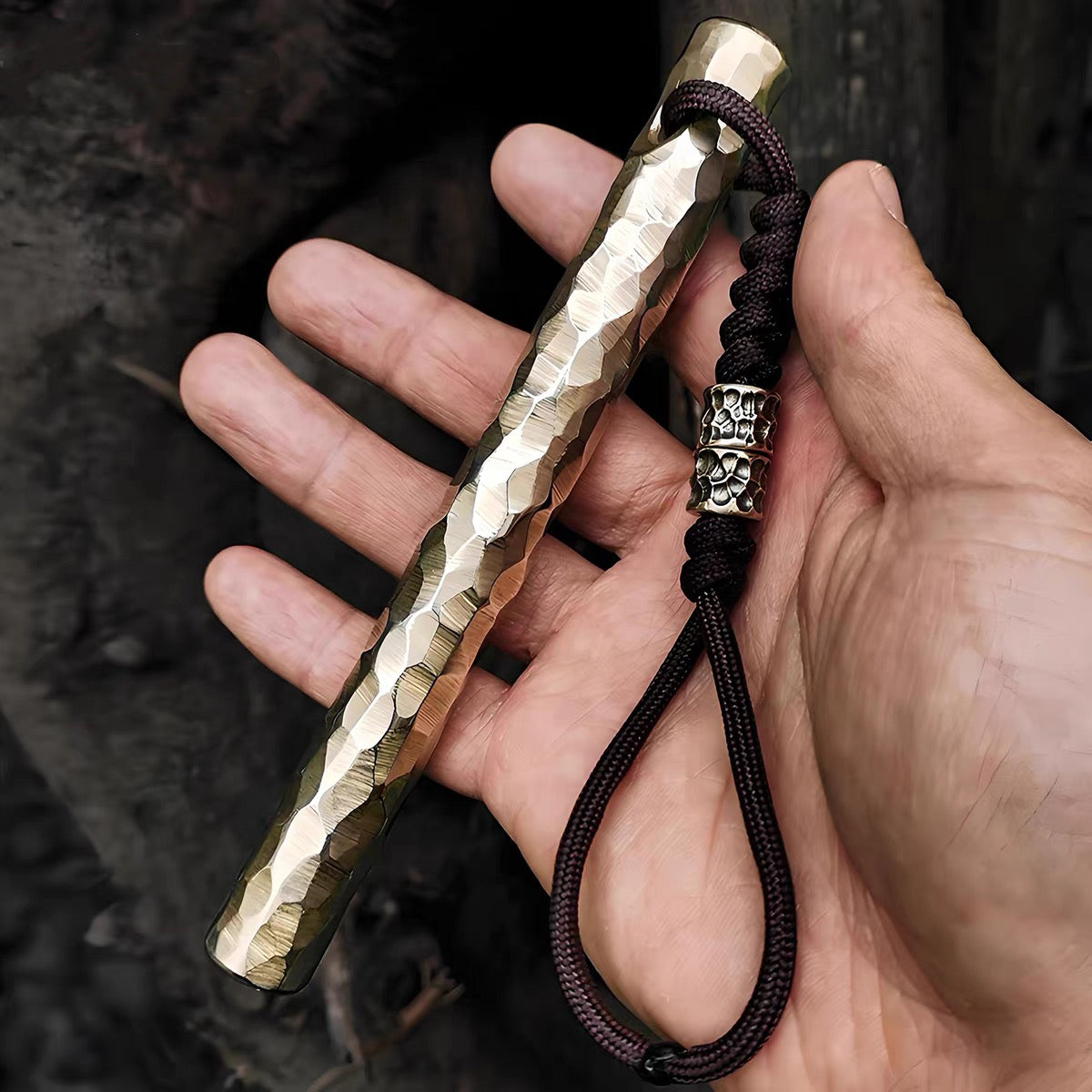 Titanium Impact Pry Bar | Hand-Hammered Texture