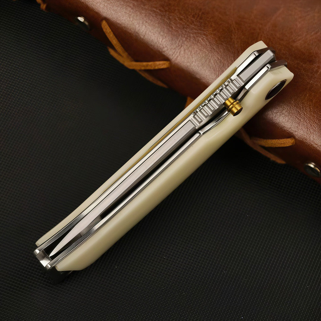 VM-85 // VERMIN FOLDING KNIFE - SAN MAI STEEL & BONE HANDLE