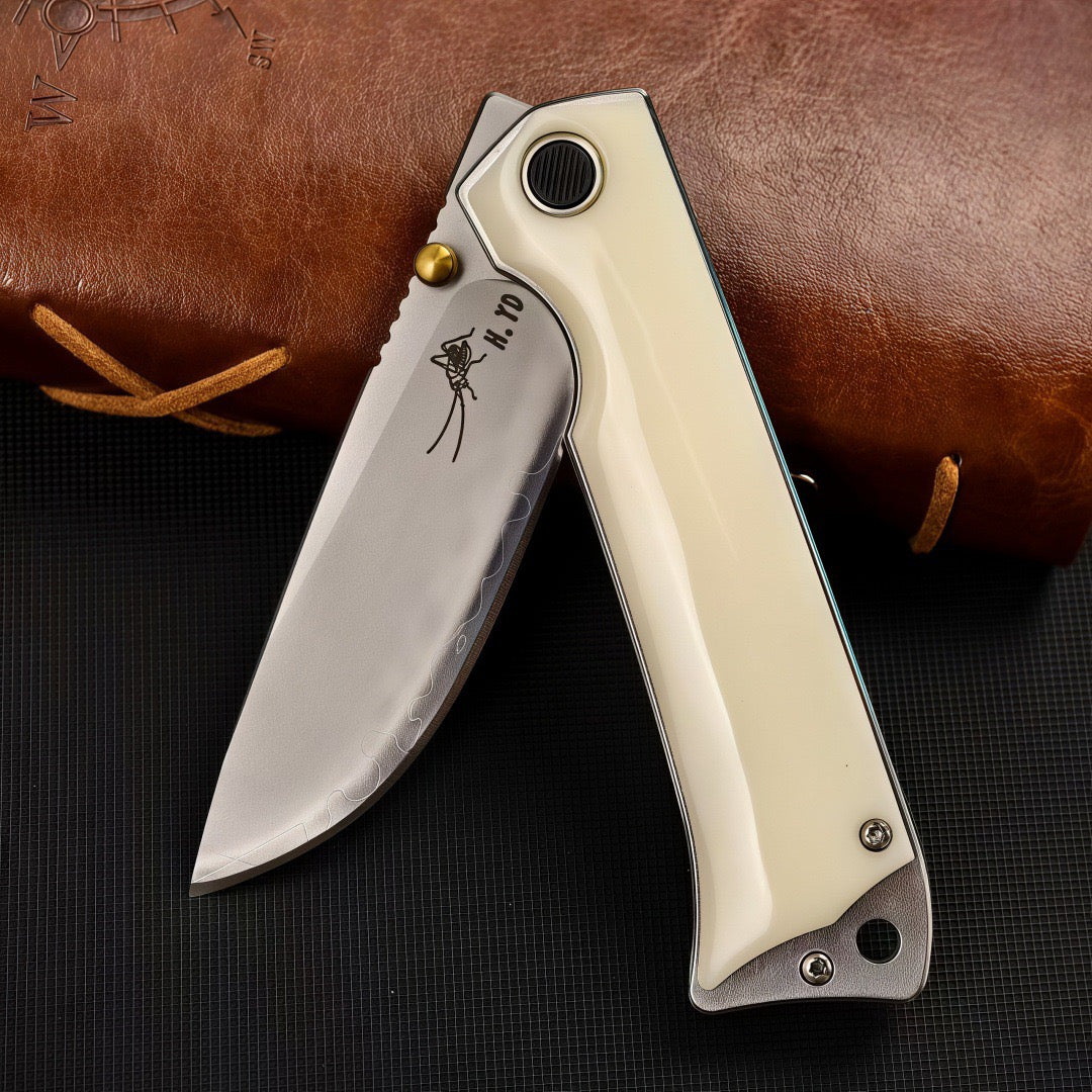 VM-85 // VERMIN FOLDING KNIFE - SAN MAI STEEL & BONE HANDLE