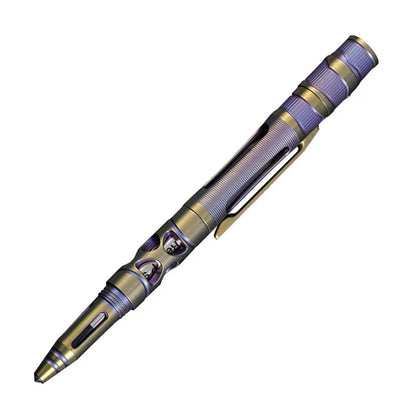 TC4 Titanium Tactical EDC Pen with LED & Tungsten Bezel