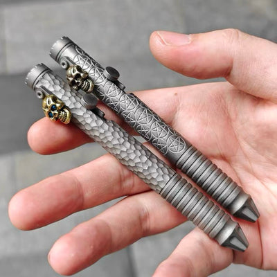 VM-S117 Mini TC4 Titanium Bolt-Action Pen (Skull Edition)